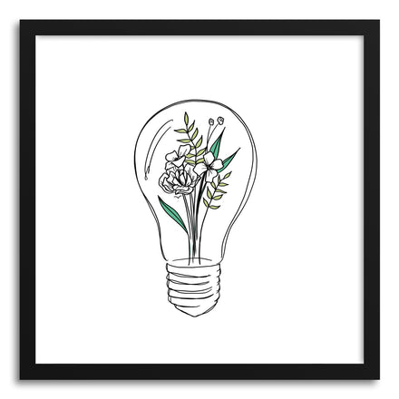 Fine art print Grow Ideas Lightbulb by artist Peggy Dean