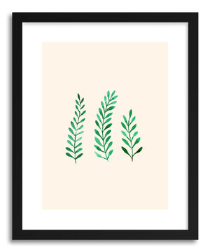 Fine art print Three Leaf Trio by artist Peggy Dean