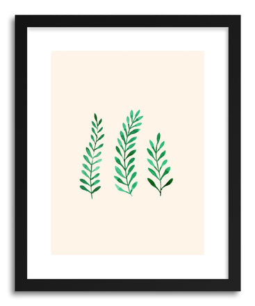 Fine art print Three Leaf Trio by artist Peggy Dean