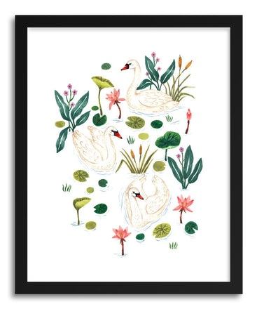 Fine art print Swan by artist Ploypisut