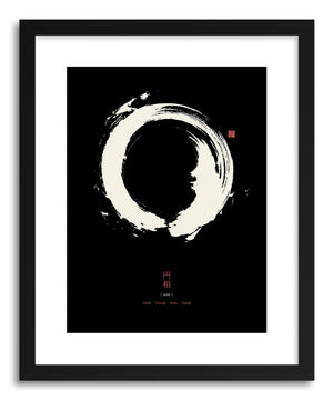 Fine art print Enso Black by artist Thoth Adan