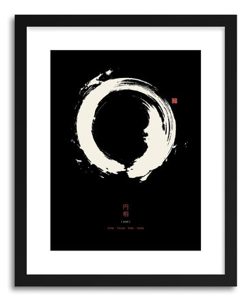Fine art print Enso Black by artist Thoth Adan