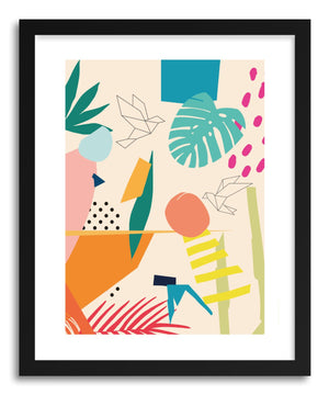 Fine art print Origami Lands by artist Seija Chowdhury