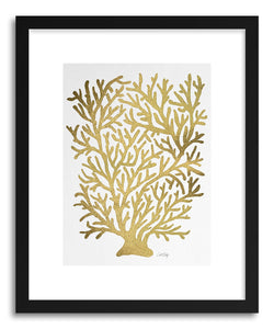 hide - Art print Gold Coral by artist Cat Coquillette on fine art paper