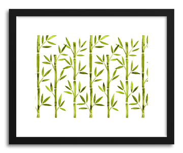Art print Green Bamboo Pattern by artist Cat Coquillette