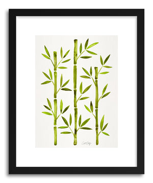 Art print Green Bamboo by artist Cat Coquillette
