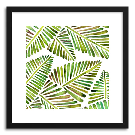 Art print Green Banana Leaves Pattern by artist Cat Coquillette