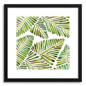 Art print Green Banana Leaves Pattern by artist Cat Coquillette