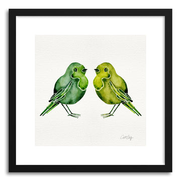 Art print Green Birds by artist Cat Coquillette