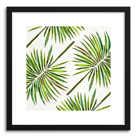Art print Green Fan Palm Pattern by artist Cat Coquillette