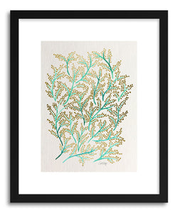 hide - Art print Green Gold Branches by artist Cat Coquillette on fine art paper