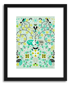 Art print Hedge Hogs Symmetry by artist Cat Coquillette