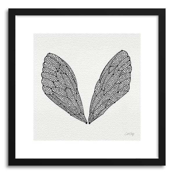 Fine art print Cicada Wings Black by artist Cat Coquillette