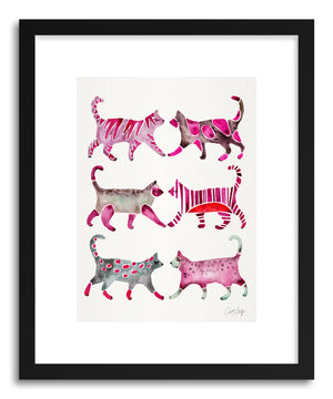 Art print Magenta Cat Collection by artist Cat Coquillette