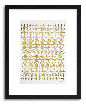 Art print Norwegian Gold on White by artist Cat Coquillette