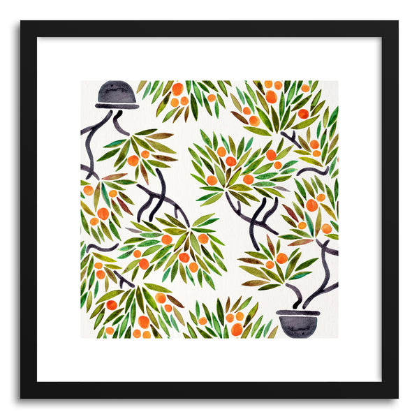 Art print Orange Bonsai Orange Pattern by artist Cat Coquillette