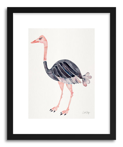 Art print Ostrich by artist Cat Coquillette