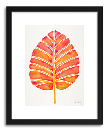 Art print Peach Alocasia by artist Cat Coquillette