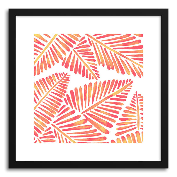 Art print Pink BananaLeaves Pattern by artist Cat Coquillette