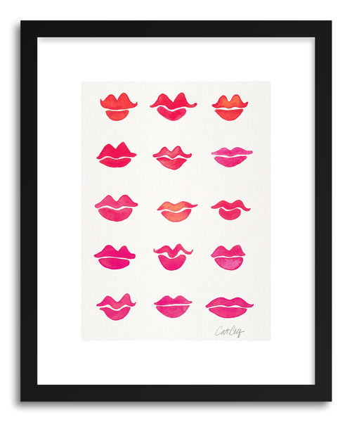 Art print Pink Kiss Collection by artist Cat Coquillette