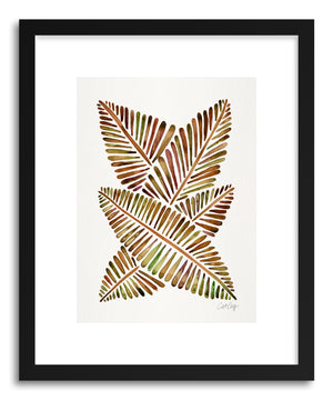 Art print Sepia Banana Leaves by artist Cat Coquillette