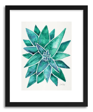 Art print Turquoise Aloe Vera by artist Cat Coquillette