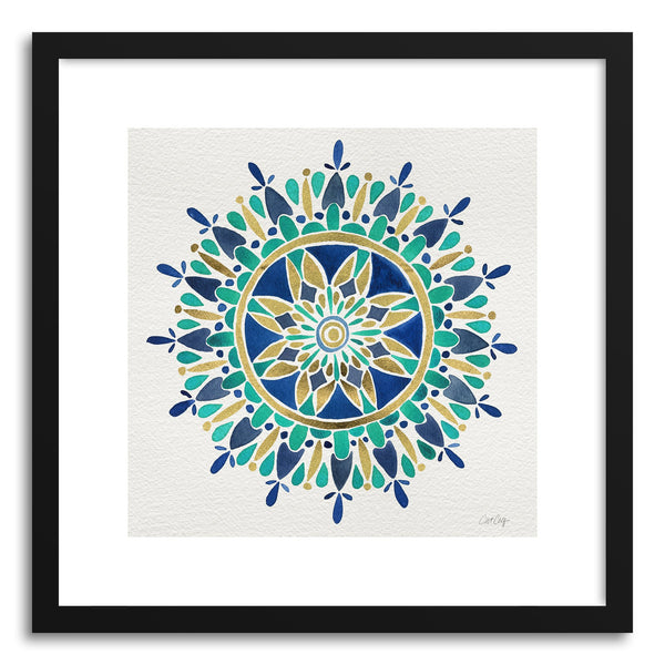 Fine art print Mandala Gold Turquoise by artist Cat Coquillette