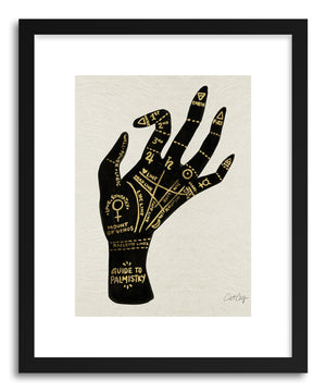 Fine art print Palmistry Black by artist Cat Coquillette