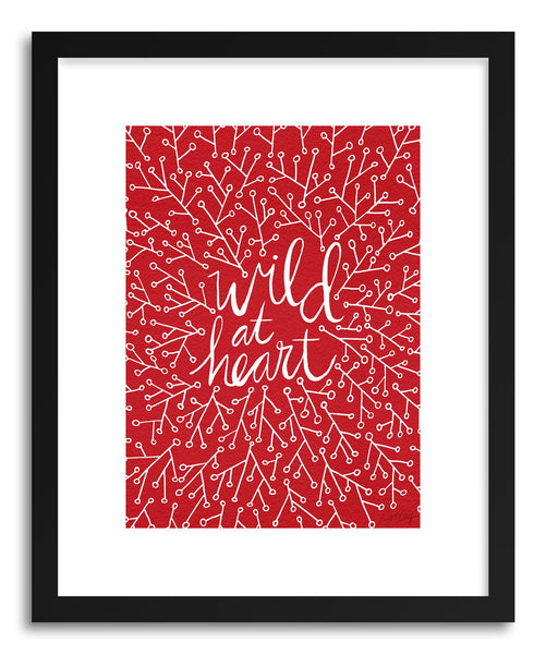 Fine art print Wildat Heart Red by artist Cat Coquillette