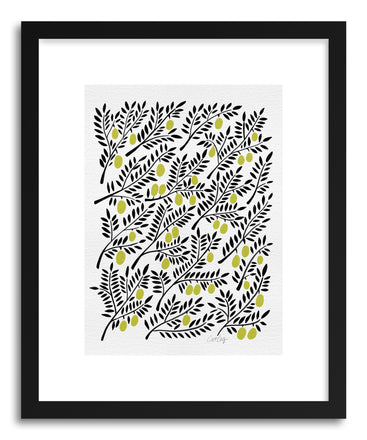 Fine art print Yellow Olive Branches by artist Cat Coquillette