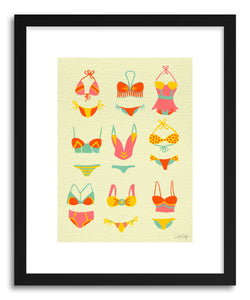 Art print Bikini Yellow by artist Cat Coquillette