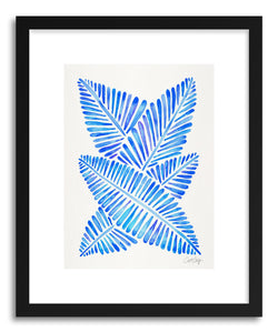 hide - Art print Blue Banana Leaves by artist Cat Coquillette on fine art paper