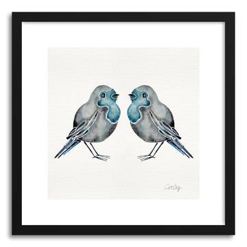 Fine art print Blue Birds by artist Cat Coquillette