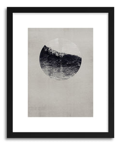 hide - Art print Aqua No.2 by artist Daniel Coulmann in natural wood frame