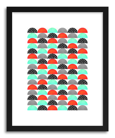 Fine art print My Favorite Candy Red And Turquoise by artist Elisabeth Fredriksson