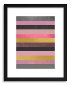 hide - Art print Soft Pink by artist Elisabeth Fredriksson in white frame