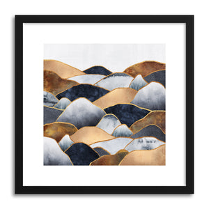 hide - Art print Hills by artist Elisabeth Fredriksson in white frame
