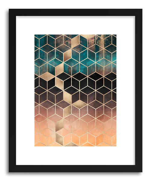 Art print Ombre Dream Cubes by artist Elisabeth Fredriksson