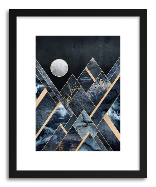 Art print Stormy Mountains by artist Elisabeth Fredriksson