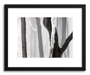 hide - Art print Forest by artist Evgeni Dinev in natural wood frame