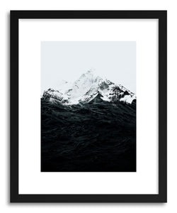 hide - Art print Those Waves Were Like Mountains by artist Robert Farkas in white frame