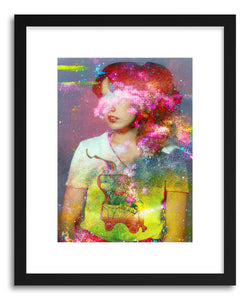 hide - Art print Untitled20110314e by artist Tchmo in natural wood frame
