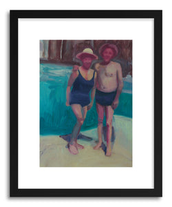 Fine art print 09 Couple By Pool by artist Mary Sinner