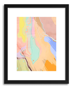 hide - Art print Fisheyed by artist Ayanna Winters in white frame