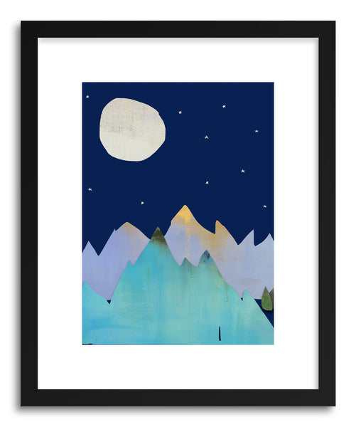 Fine art print Mountains In The Moonlight by artist Jacquie Gouveia