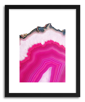 Fine art print Pink Agate Slice by artist Emanuela Carratoni