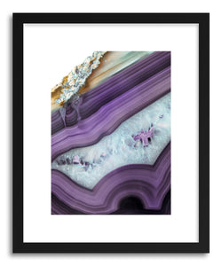 hide - Art print Purple Agate by artist Emanuela Carratoni in white frame