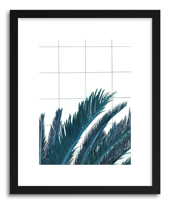 Fine art print Blue Palms by artist Emanuela Carratoni
