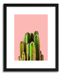 hide - Art print Its Cactus Time by artist Emanuela Carratoni in white frame