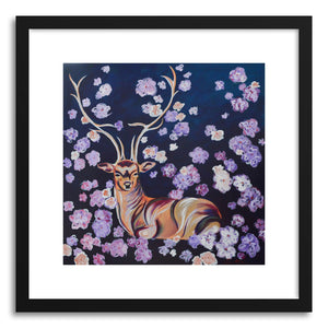 hide - Art print Deer In Flowers by artist Joanne Kim on fine art paper